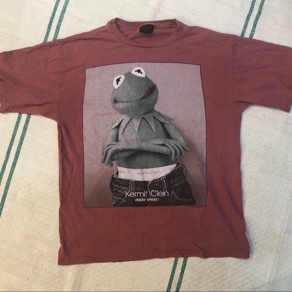 changes Other - VTG 90s Kermit Clein/Calvin Klein T-Shirt L Mauve